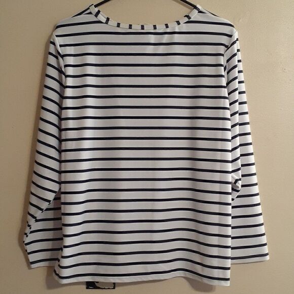 New Kona Sol Plus Size Swimwear Top Blue/White 2X New With Tags - Picture 8 of 8